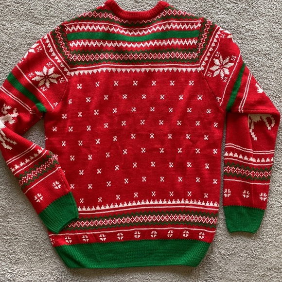 Christmas Vacation Sweater Margot Why Is The Carpet All Wet Todd? Ugly - S / M - Picture 4 of 6